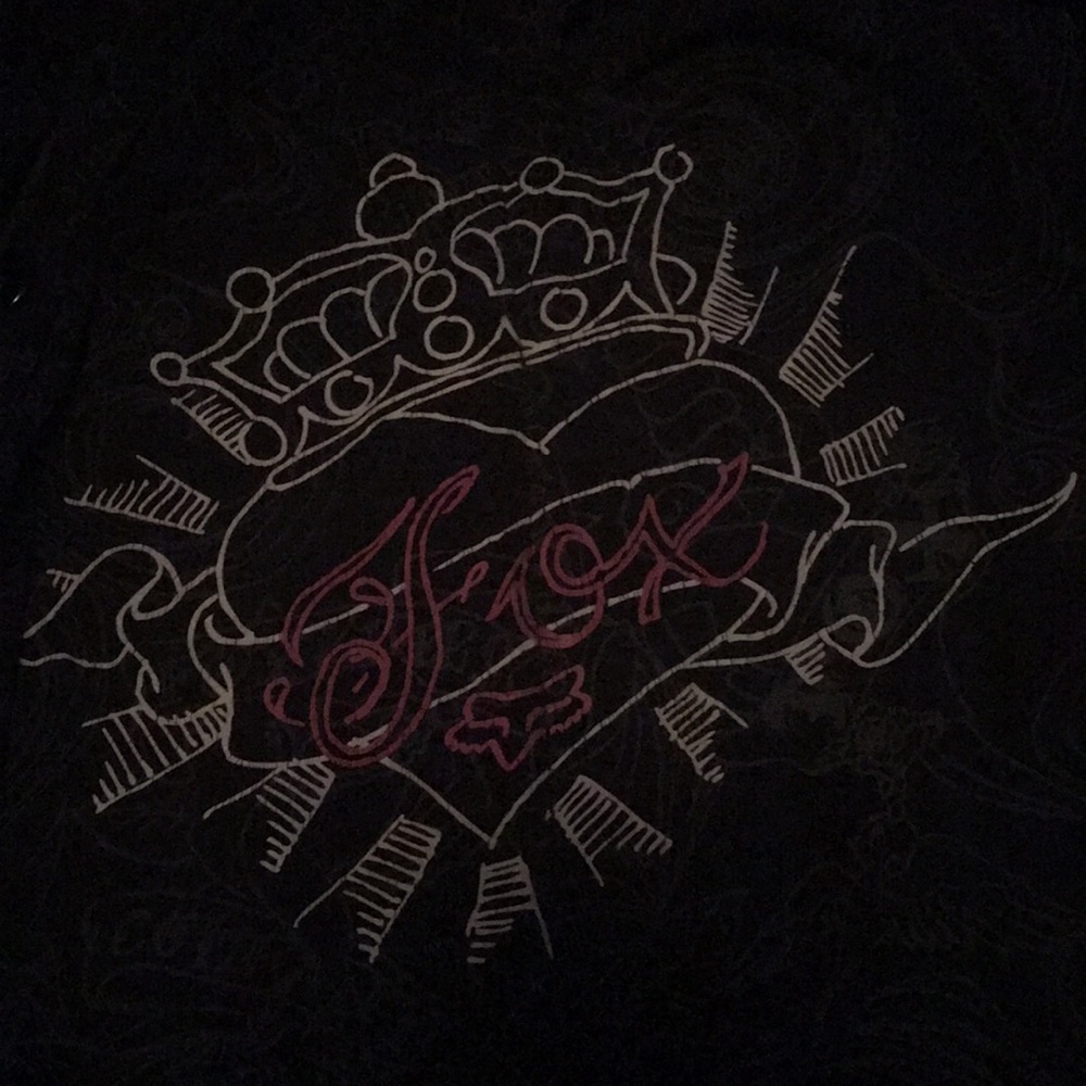 Vintage Fox Riders Emo Pink and Black Cardigan